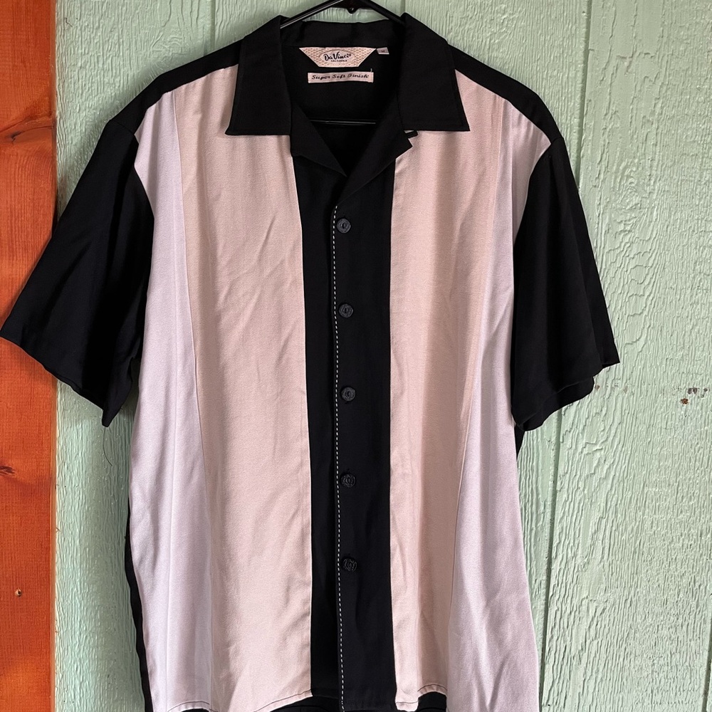 Vintage Da Vinci California Color Block Men’s Button Up